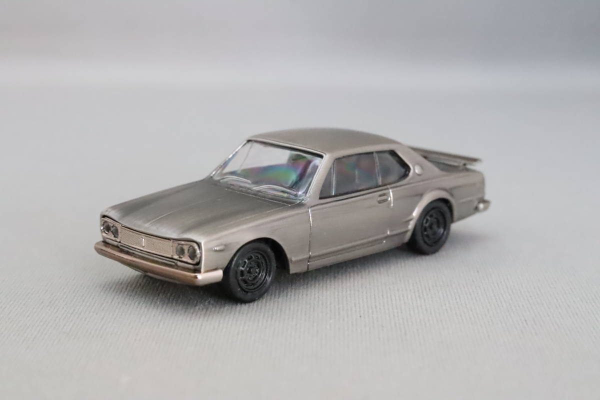  Konami out of print famous car collection D.C. VERSION Nissan Skyline GT-R( Hakosuka,KPGC10)1969... silver 1/64 scale 