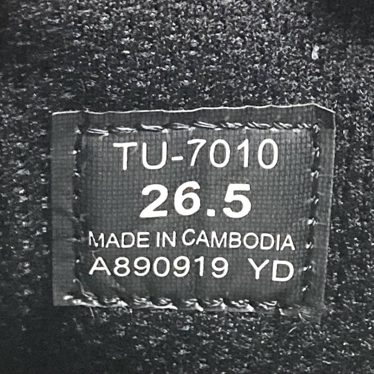 texcy luxe テクシーリュクス　キャップトウ/ストレートチップ　TU-7010　26.5ｃｍ　ブラック　タグ付き未使用品_画像9