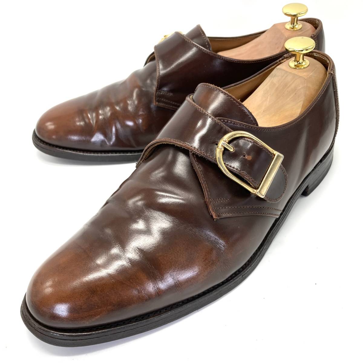 Loake＆Sons ローク　シングルモンクストラップ　UK 8　25.5ｃｍ　ブラウン_画像1