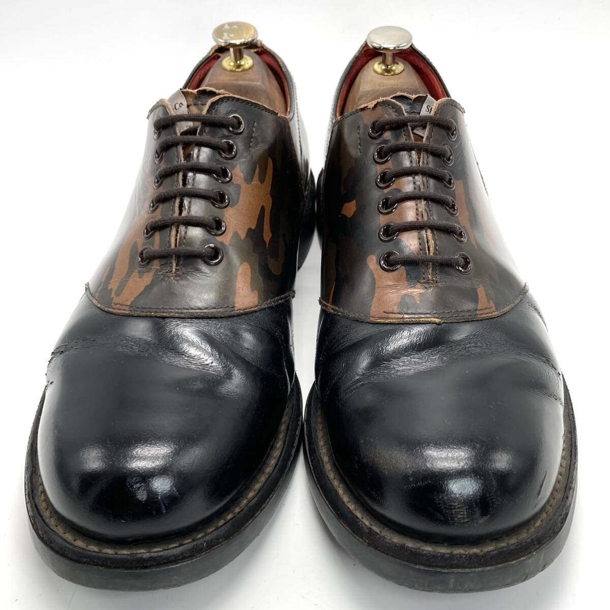 レア REGAL Shoe&Co リーガル 迷彩柄サドルシューズ 25 5cm レア REGAL Shoe&Co リーガル 迷彩柄サドルシューズ 25 5cm