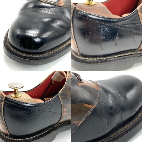 レア REGAL Shoe&Co リーガル 迷彩柄サドルシューズ 25 5cm レア REGAL Shoe&Co リーガル 迷彩柄サドルシューズ 25 5cm