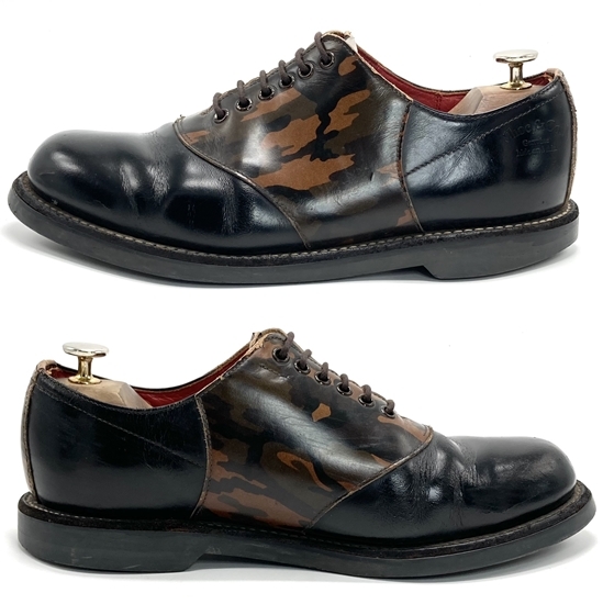 レア REGAL Shoe&Co リーガル 迷彩柄サドルシューズ 25 5cm レア REGAL Shoe&Co リーガル 迷彩柄サドルシューズ 25 5cm
