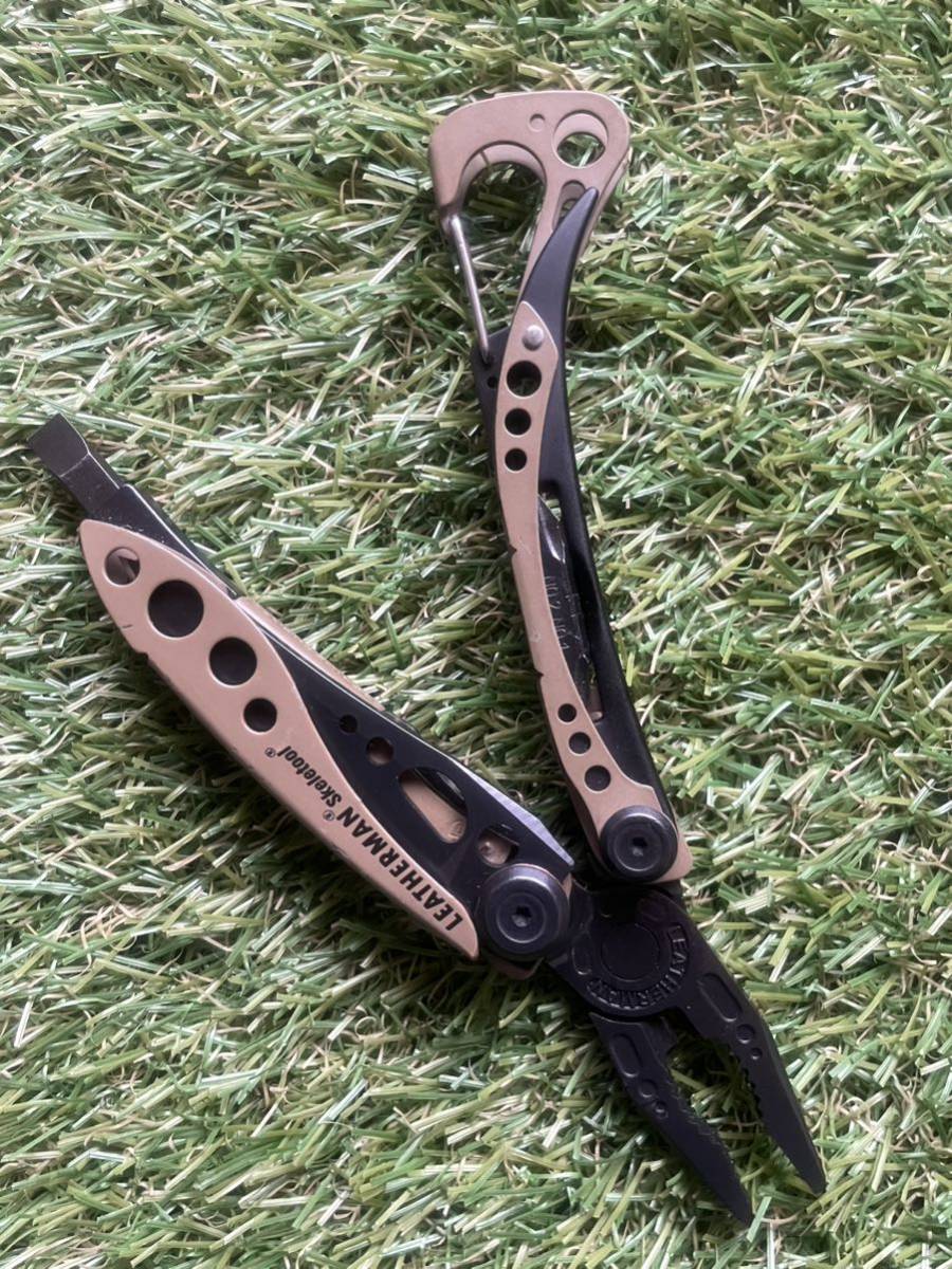 LEATHERMAN SKELETOOL Coyote Tan 専用ナイロン製シース付　レザーマン マルチツール ツールナイフ