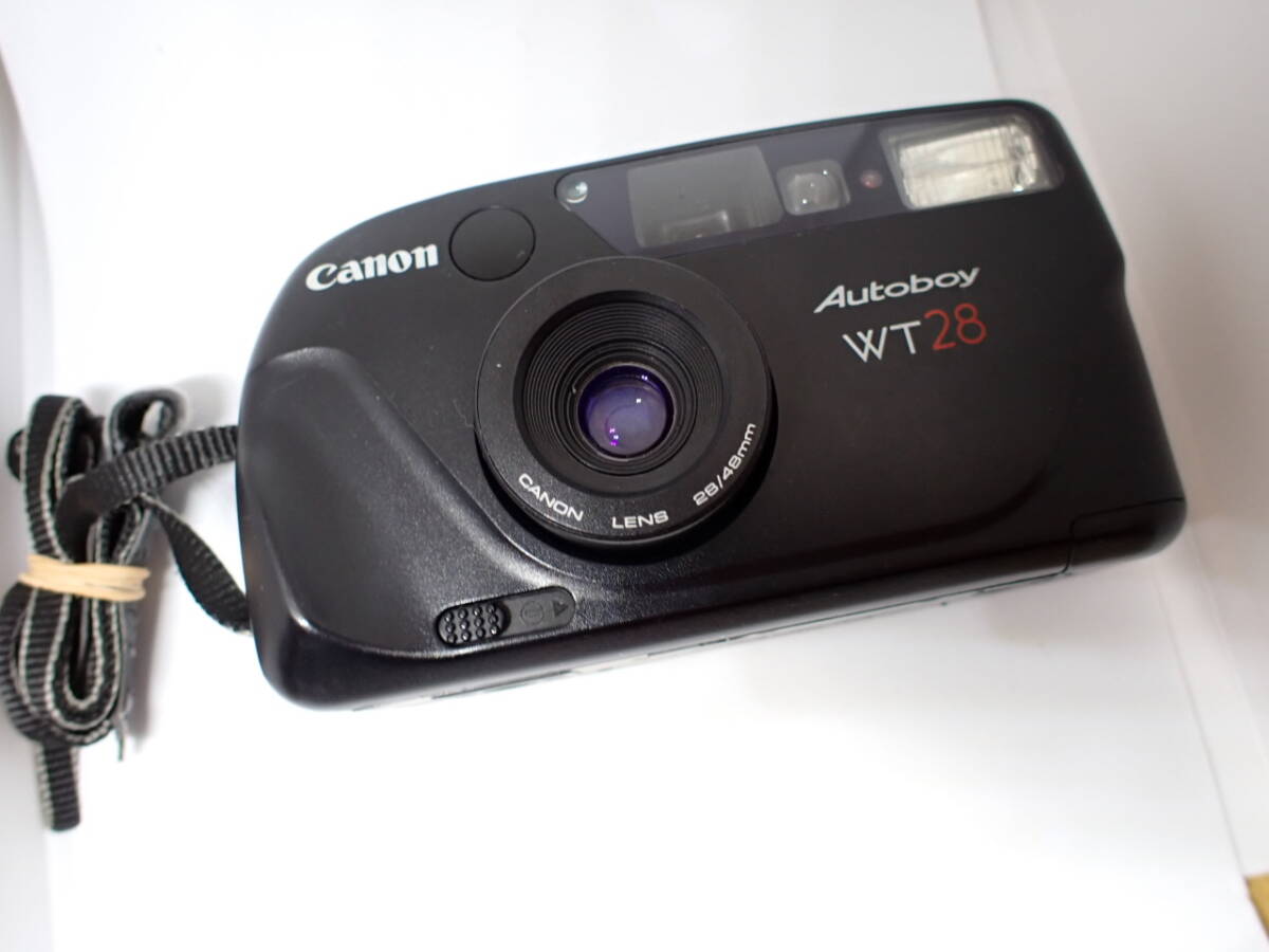 動作確認済み　Canon　Autoboy　WT28　28ｍｍ　40ｍｍ　2焦点カメラ　キヤノン　オートボーイ　ワールドタイム