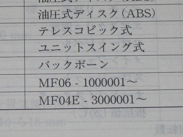 ◆送料無料★フォルツァ/S 正規サービスマニュアル補足版 配線図付_画像3