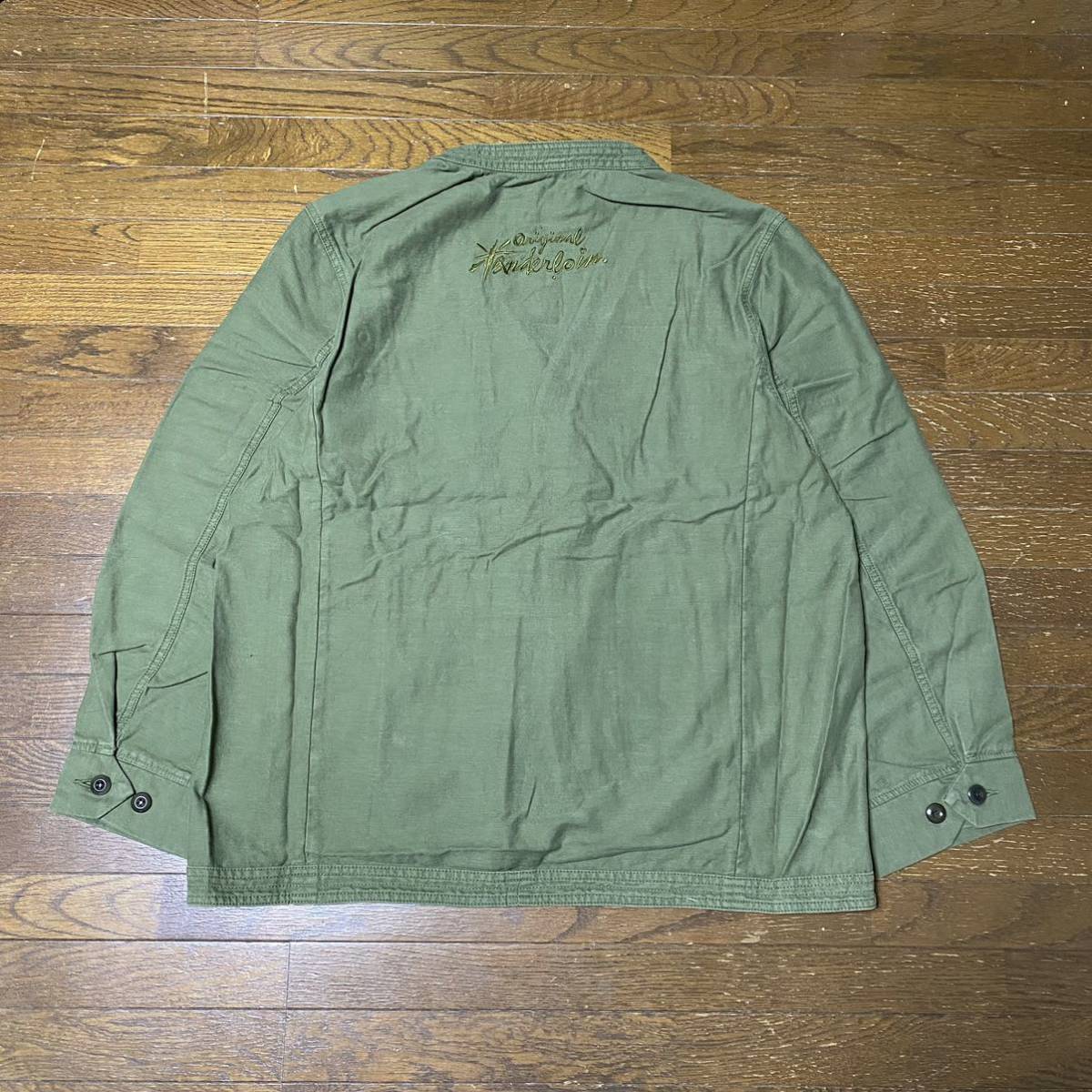 23 TENDERLOIN FATIGUE 3BUTTON JKT OLIVE テンダーロイン 3ボタン ジャケット ファティーグ オリーブ XL サイズ_画像2