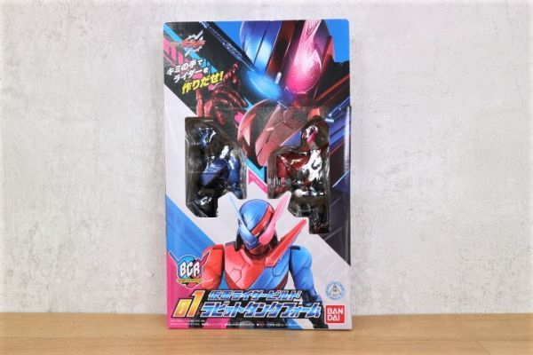 新品未開封 BANDAI 仮面ライダー ビルド 01 ラビットタンクフォーム ボトルチェンジライダー バンダイ ヒーロー おもちゃ /H3-970019在_画像3