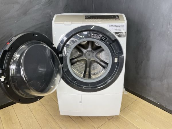 動作保証 HITACHI 日立 電気洗濯乾燥機 BD-SV110EL 2020年製 ドラム式洗濯機 洗濯11.0kg 乾燥6.0kg ビッグドラム /56383_画像2