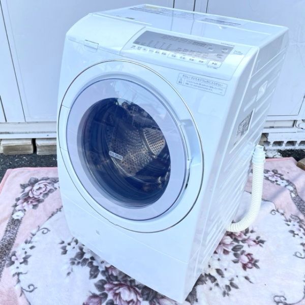 HITACHI 日立 ドラム式 電気洗濯乾燥機 BD-SG110HL 2023年製 11.0/6.0kg ビッグドラム ホワイト 難あり / 20287_画像1