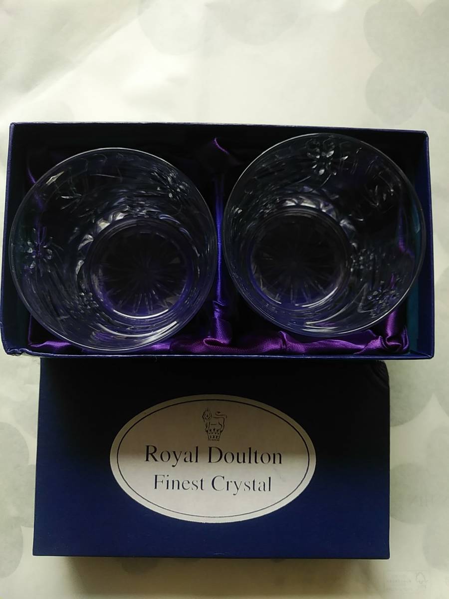 未使用★ロイヤルドルトン★Royal Doulton★ロックグラス★ペアセット★2個セットの画像6