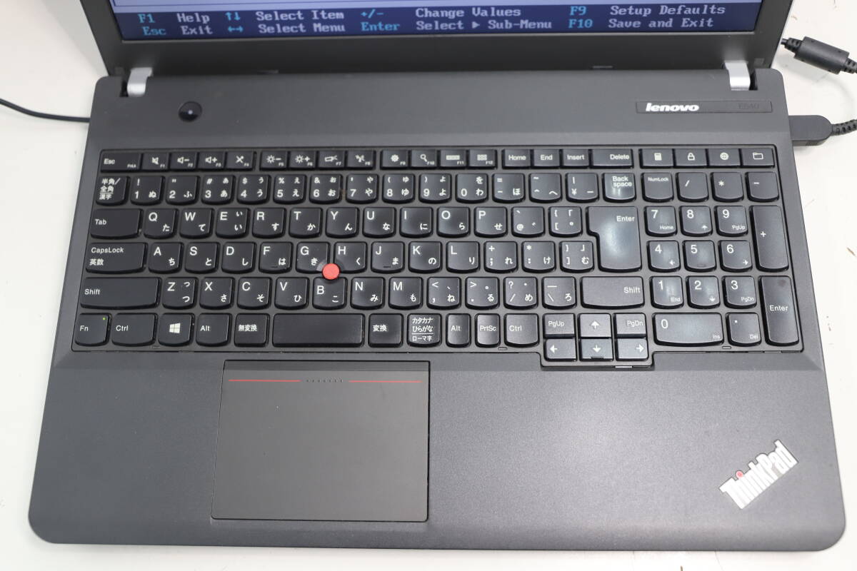 Lenovo E540 i3-4000M 2.4GHz RAM4GB HDD無　BIOS起動OK　本体のみ　AC欠品_画像2