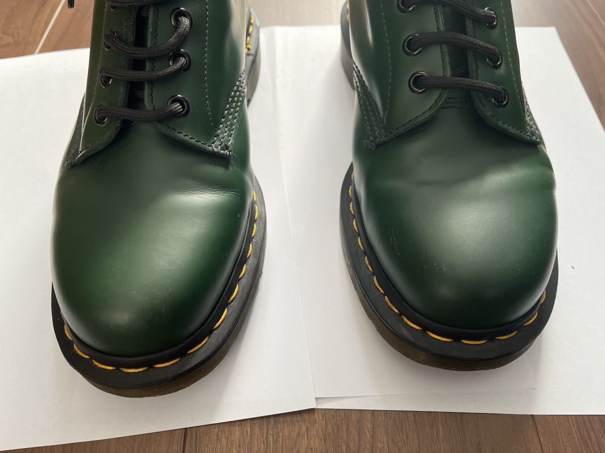 [希少カラー] 8ホールシューズ グリーン スムースレザー 希少カラー Dr.MARTENS ドクターマーチン UK8/EU42 (27cm ) _画像2