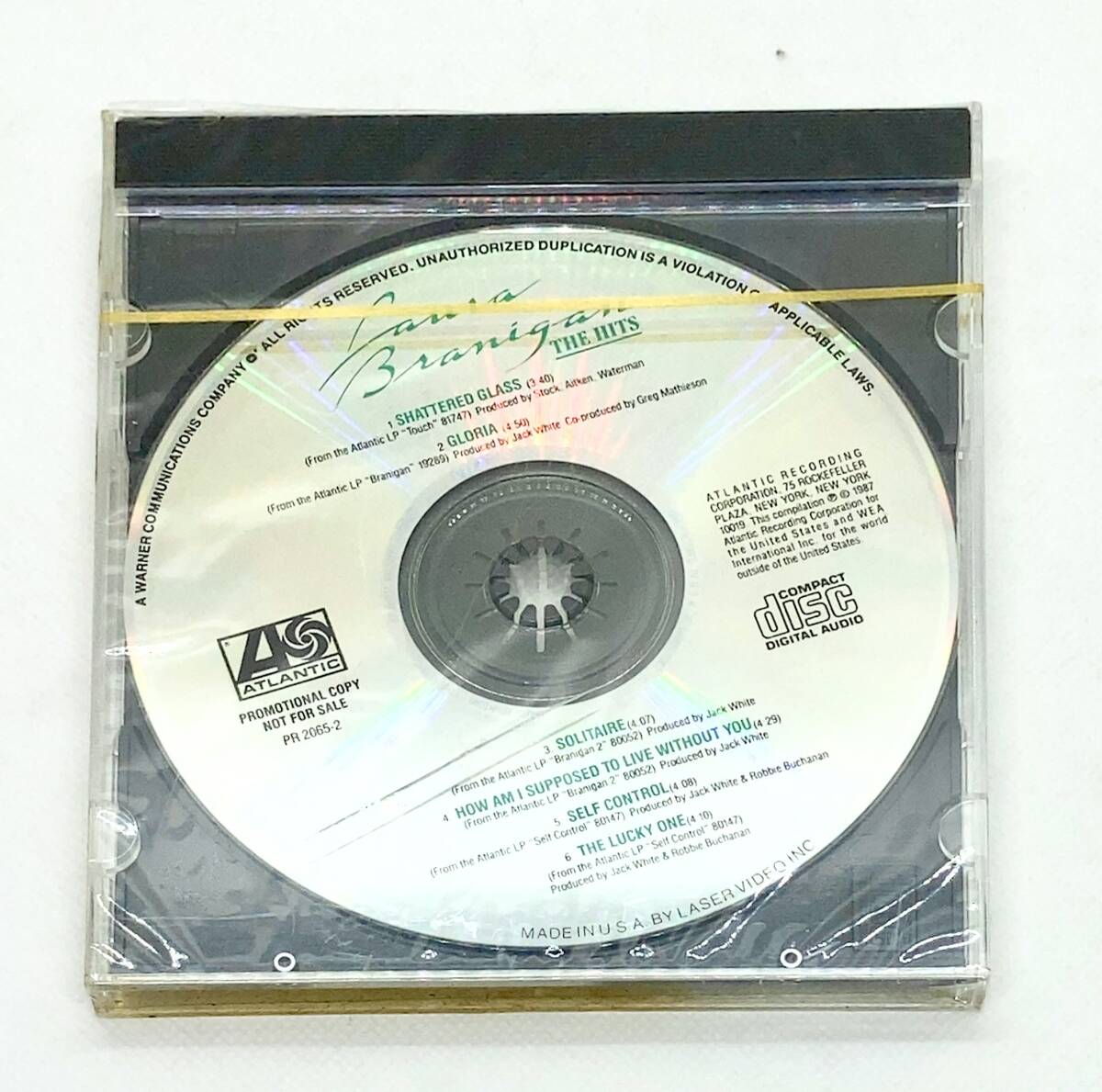 【 PROMOTIONAL COPY NOT FOR SALE 】 LAURA BRANIGAN ローラ・ブラニガン ／ THE HITS ◎ MADE IN U.S.A. ATLANTIC PR 2065-2の画像2