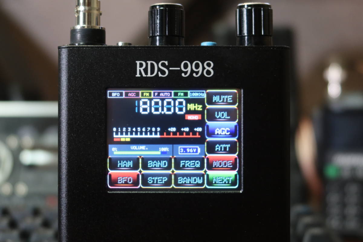 Hugeek タッチスクリーン受信機 RDS-998 FM/MW/LW/SW/SSB(USB Hugeek タッチスクリーン受信機 RDS-998 FM/MW/LW/SW/SSB(USB