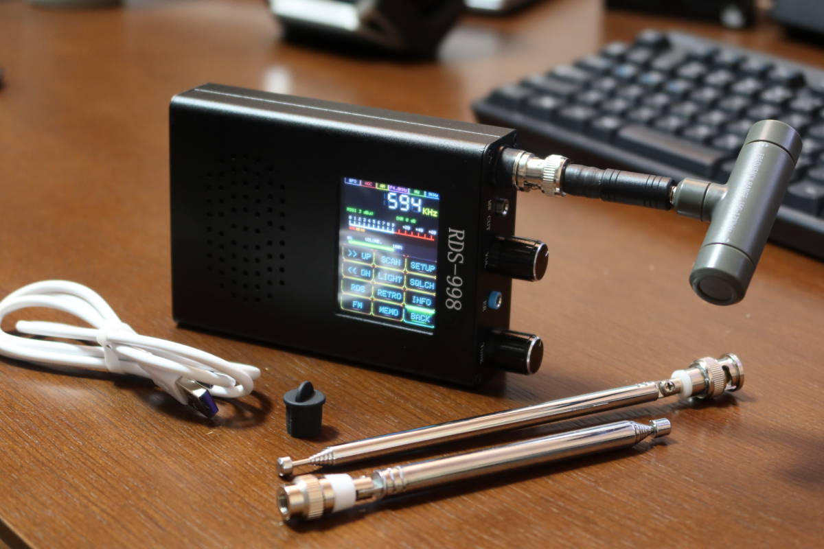 Hugeek タッチスクリーン受信機 RDS-998 FM/MW/LW/SW/SSB(USB Hugeek タッチスクリーン受信機 RDS-998 FM/MW/LW/SW/SSB(USB
