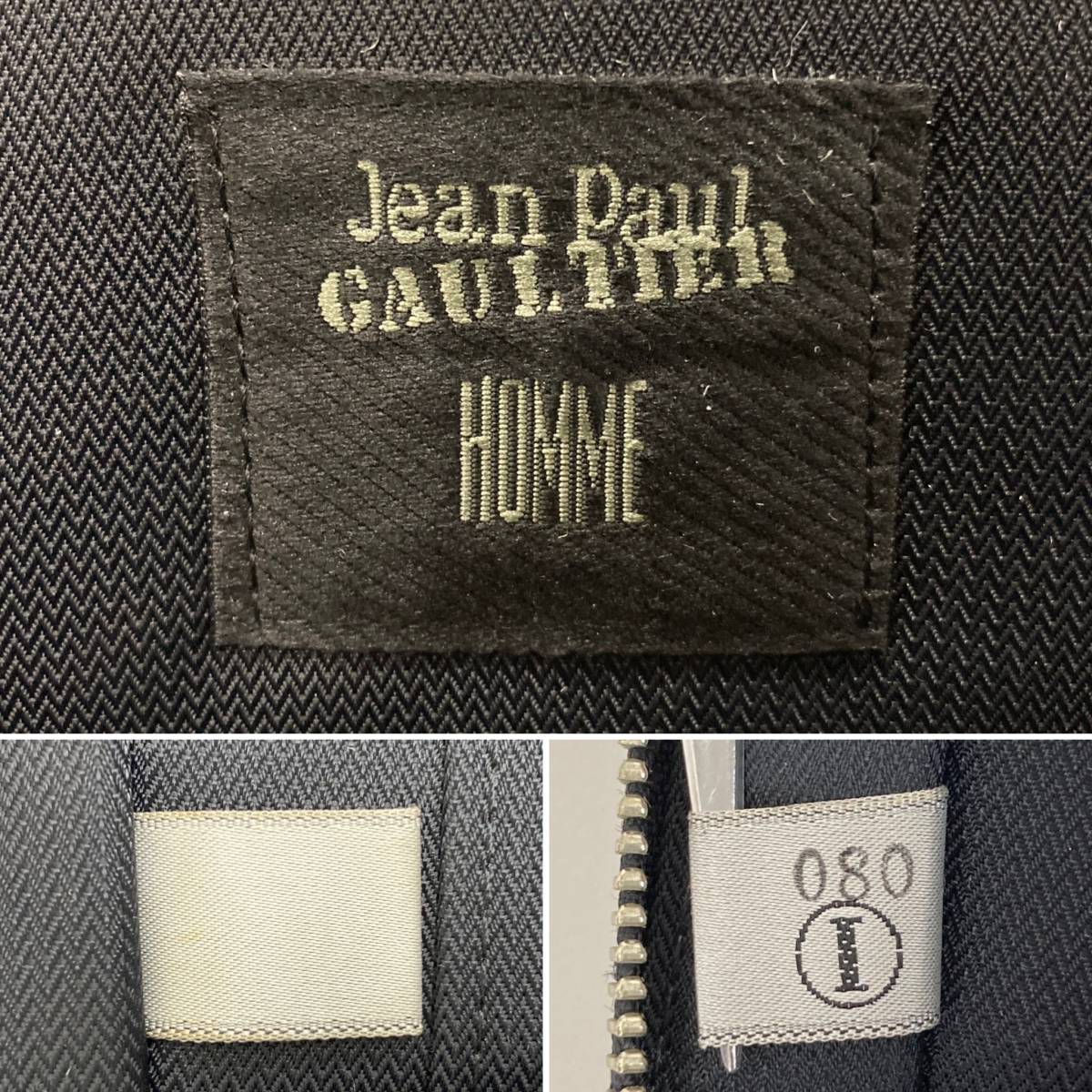 90s Jean Paul GAULTIER HOMME レザー クラッチバッグ チェーン ブラック 黒 ジャンポールゴルチエオム 鞄 ボーチ archive 3080306_画像5