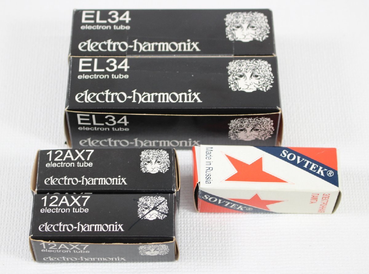 □現状品□ Electro-Harmonix EL34,12AX7 + SOVTEK 12AX7WB 真空管 セット 未チェック品 （2712134)の画像1