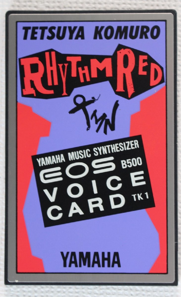 □現状品□ YAMAHA EOS B500 VOICE CARD TK1 RHYTHM RED TMN 小室哲哉 ボイスカード (2745604)の画像3