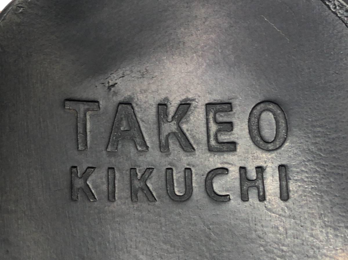 TAKEO KIKUCHI レザー サンダル サイズ60 26cm ブラック 本革 タケオキクチ 24020602の画像7