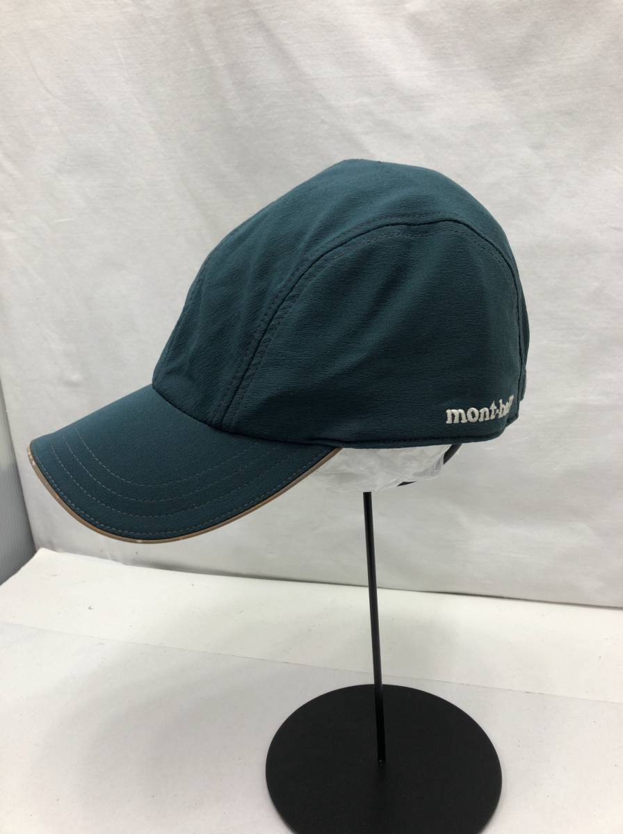 mont bell FREE 帽子 キャップ フリーサイズ グリーン系 ナイロンxポリエステル モンベル 24020802_画像1