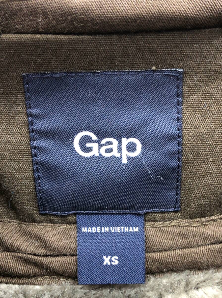 GAP мех подкладка имеется Mod's Coat мужской XS хаки зеленый подкладка . мех съемный талант Gap 24021602