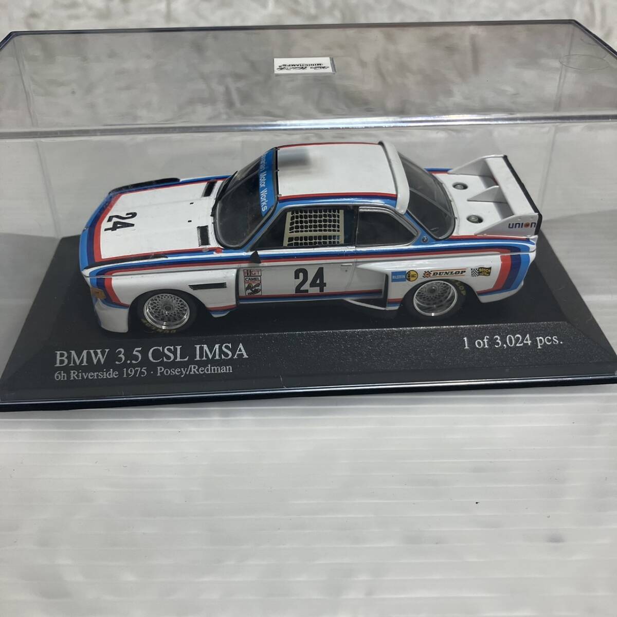 MINICHAMPS ミニチャンプス BMW 3.5 CSL 24h 1976年 ミニカー 25号車 限定_画像2