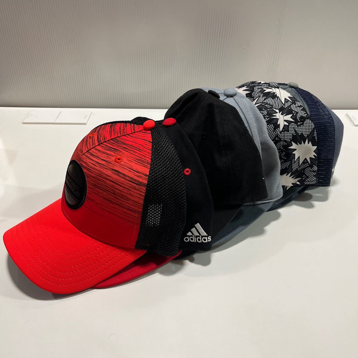 キャップ まとめ売り 帽子 野球帽 LA/ユナイテッドアローズ/adidas/kappa/Lee/アンダーアーマー フリーサイズ 中古 (QR_画像9