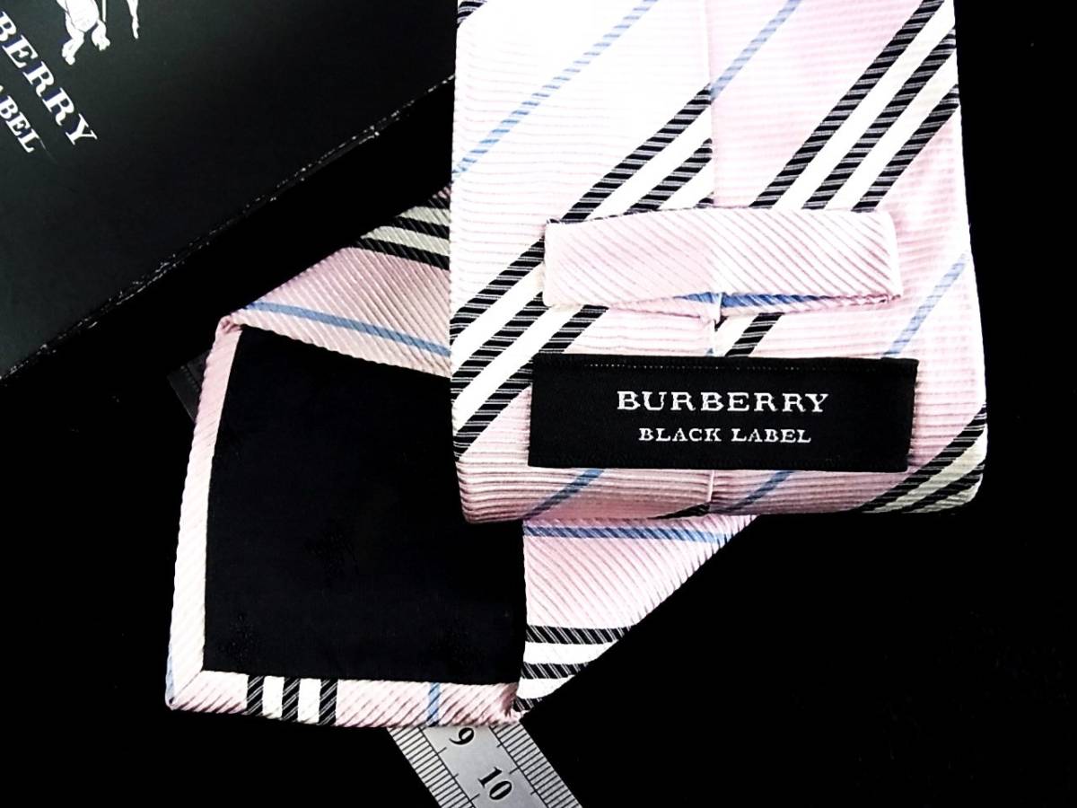*E8589N* ликвидация запасов SALE* Burberry [ полоса рисунок ][ Black Label ][BURBERRY] галстук 