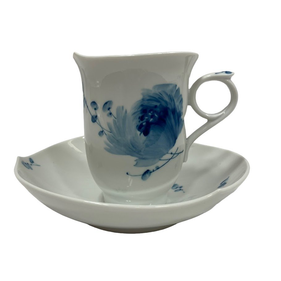 KS USED 美品 Meissen マイセン 青い花 ティーカップ コーヒーカップ ソーサー 箱付 1客 紅茶 磁器 食器 茶器 テーブルウェア ドイツ 01_マイセン カップ ソーサー 食器 青い花