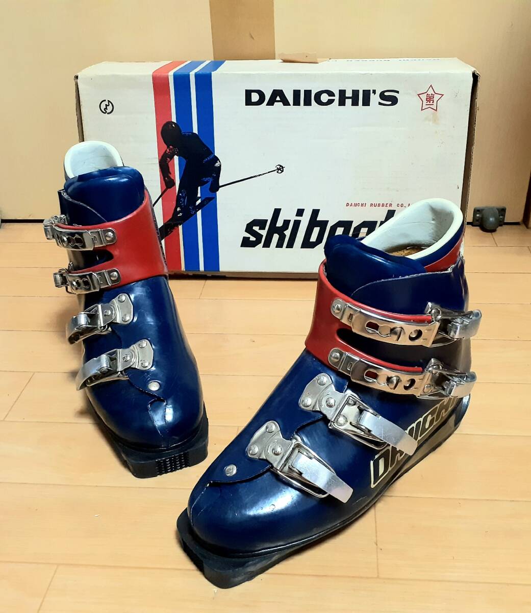 第一ゴム DAIICHI'S スキーブーツ (24.5cm) 昭和レトロ ※ 同梱不可_画像1