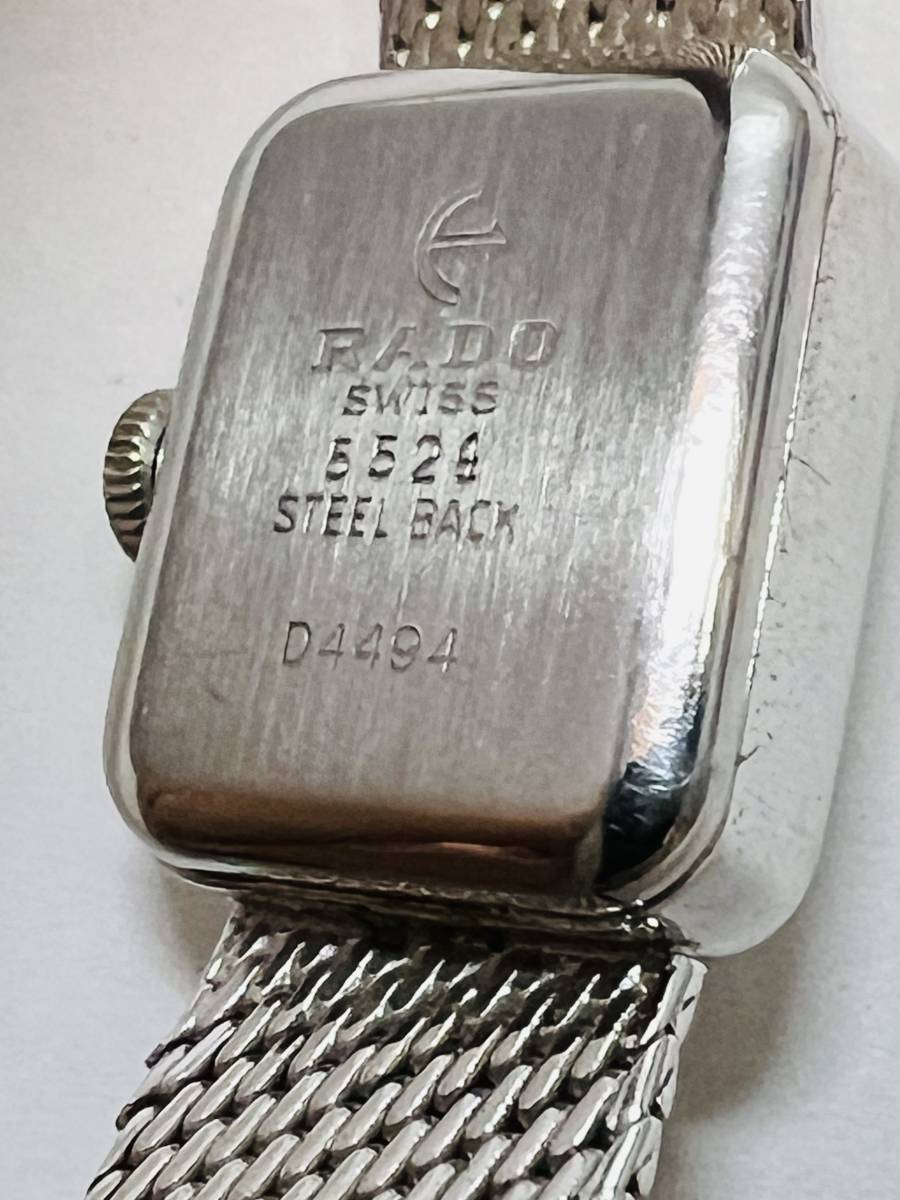 動作 RADO ラドー 手巻 5524 D4494 腕時計 レディースの画像5