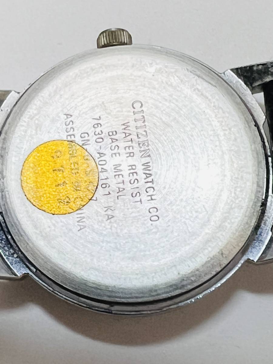 動作未確認 CITIZEN シチズン JUNCTION 2000 7630-A04161 シルバー×ホワイト クオーツ レディース 腕時計の画像5
