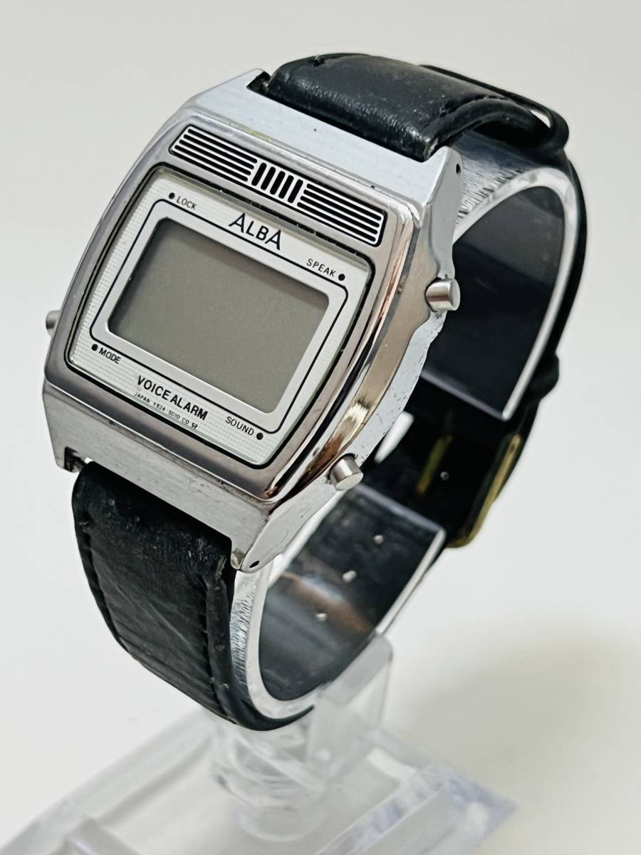 動作未確認　 SEIKO セイコー ALBA ボイスアラーム Y824-5010 デジタル　腕時計_画像3