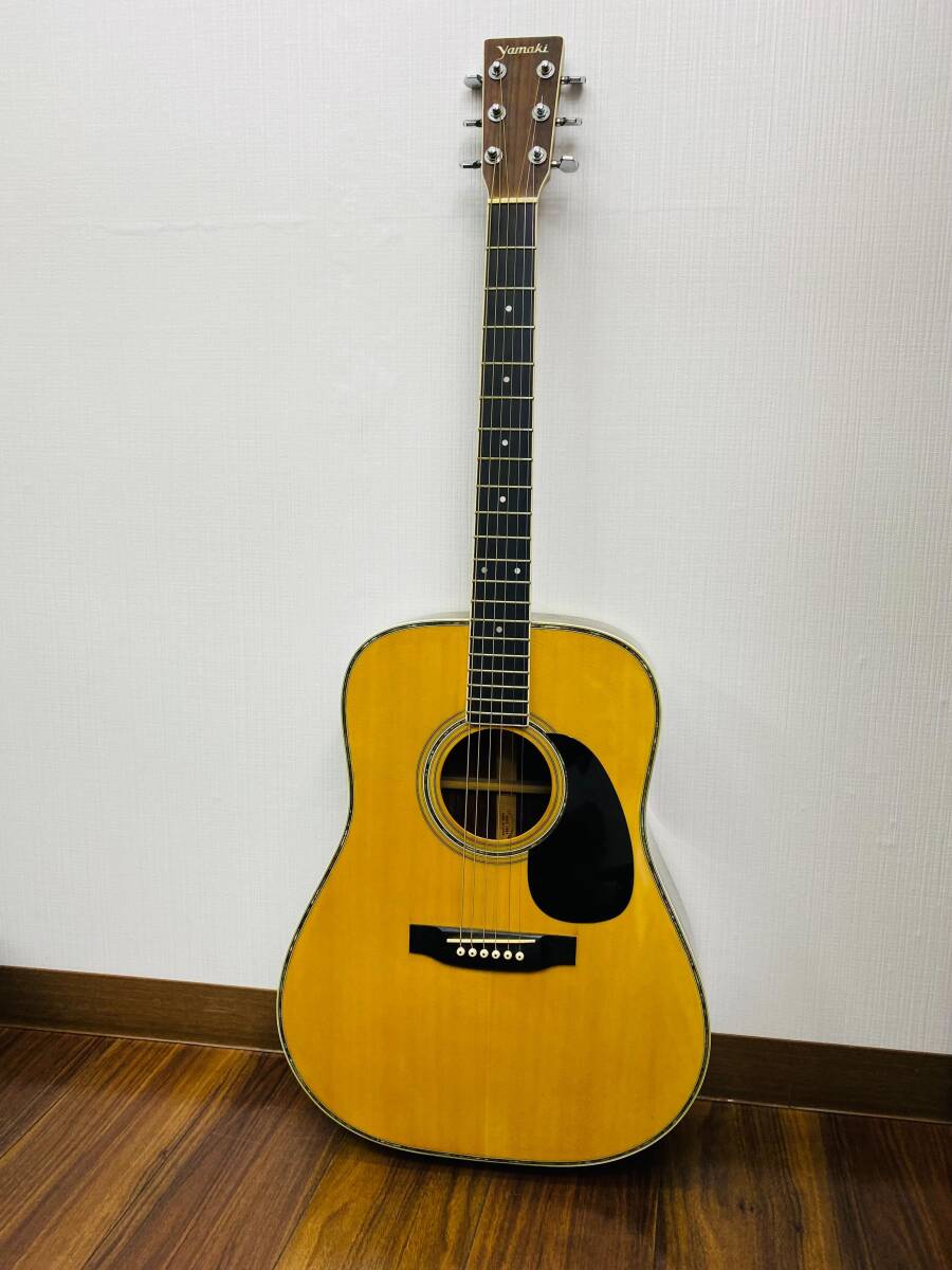 ♪A76366T:YAMAKI ヤマキ アコースティックギター YW-13 ハードケース付き 中古 ジャンク_画像2