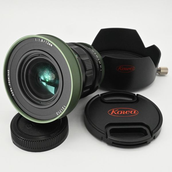 【超美品/動作◎】 　Kowa PROMINAR 12mm F1.8 グリーン マイクロフォーサーズ PROMINAR 12mm F1.8 GR