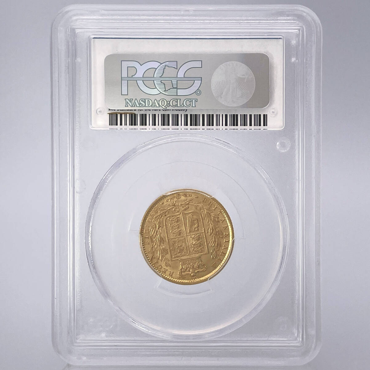 ★TOP5★ AU58 1854 ヤングヴィクトリア シールド イギリス 1ソブリン 金貨 PCGS アンティーク コイン 硬貨 世界コイン ロイヤルミントの画像5