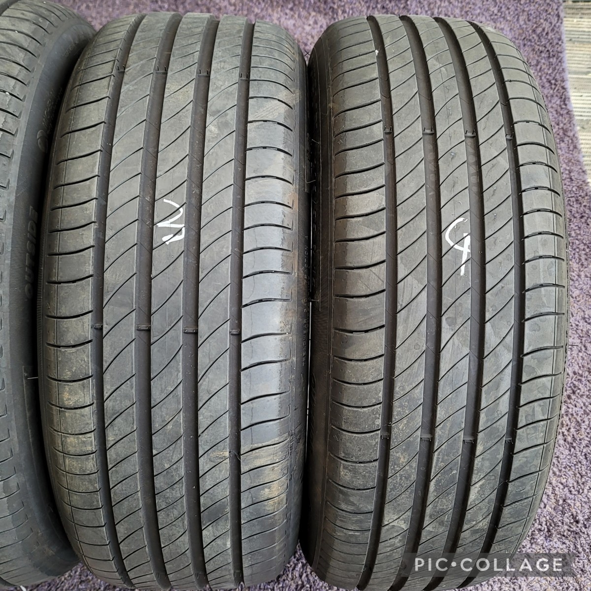 BMW純正 5シリーズ E60 E61 16インチ7.0J 120/5H ET20　タイヤ付き4本セットMICHELIN PRIMACY 4 205/55R16_画像9