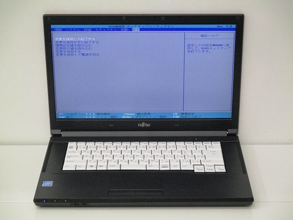 【1円スタート】富士通 LIFEBOOK A576/P FMVA2000W Celeron 3855U 1.6Ghz 16GB DVD-ROM 15.6インチ OSなし BIOSのみ_画像1