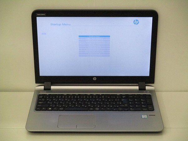 【1円スタート】hp ProBook 450 G3 W5T29PT#ABJ Core i5 6200U 2.3Ghz 8GB DVDマルチ 15.6インチ OSなし BIOSのみ_画像1