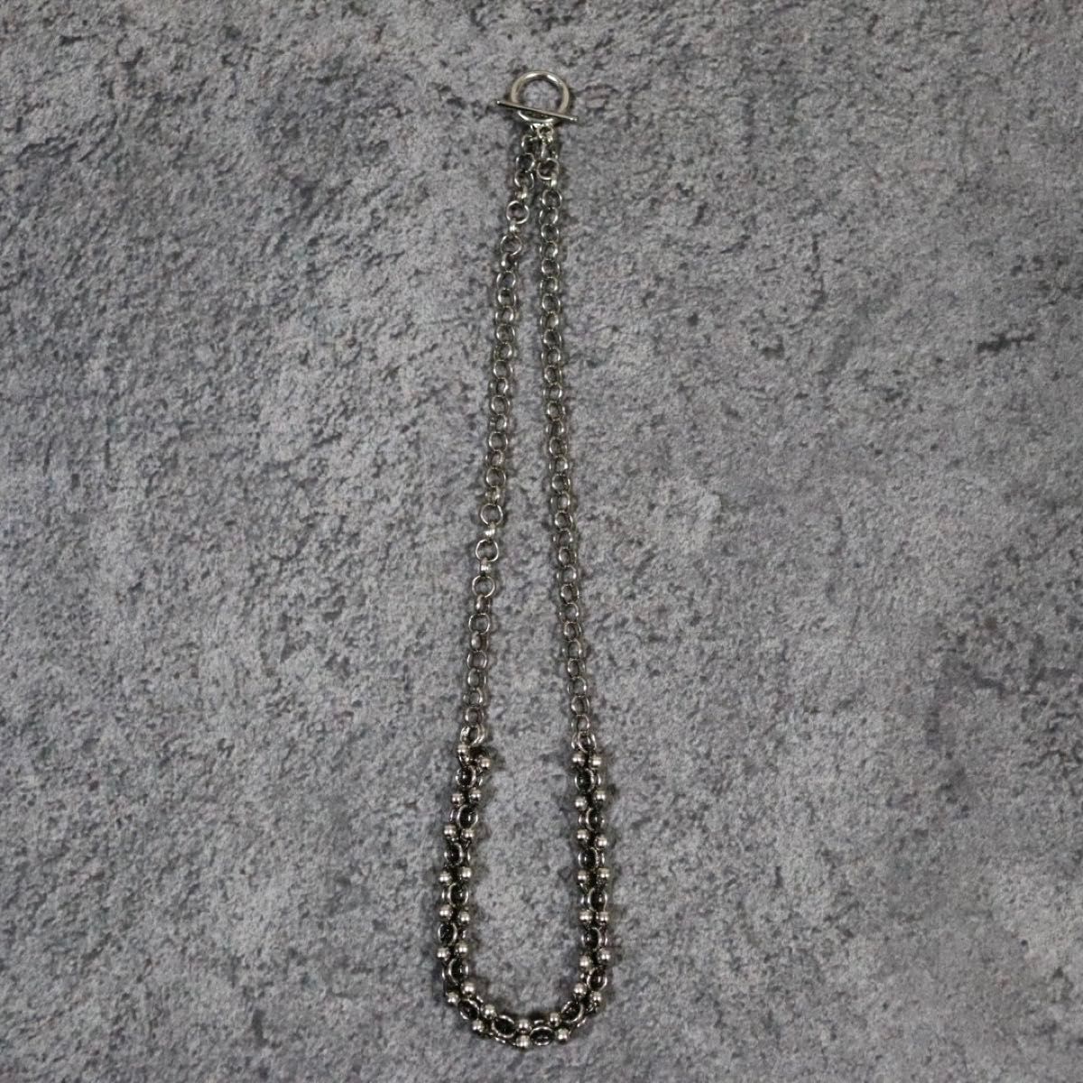美品】ナバホ調鎖帷子黒銀十字チェーンネックレス ナバホ 古着 美品】ナバホ調鎖帷子黒銀十字チェーンネックレス ナバホ 古着