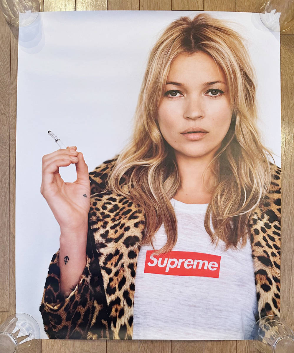 ◆Supreme 2012 SS 新品 デッドストック 非売品 KATE MOSS ポスター 本物 シュプリーム ケイトモス BOX LOGO プロモーション ボックスロゴ