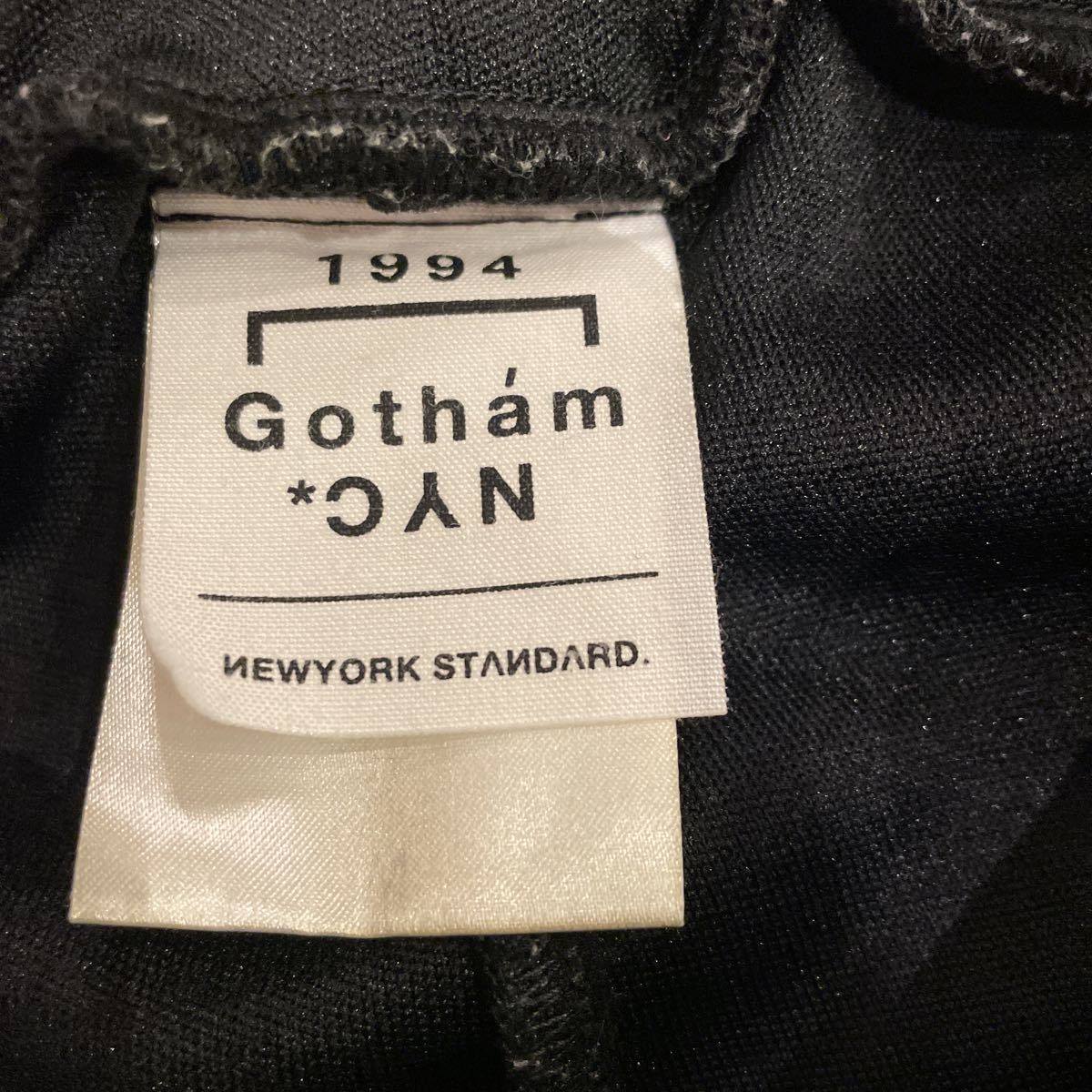Mサイズ Gotham NYC ゴッサムエヌワイシー トラック ジャージ パンツ 黒 蛍光イエロー ニューヨーク_画像7