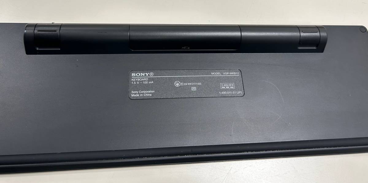SONY ソニー VGP-WKB12 ワイヤレス 日本語 キーボード 黒 中古 通電確認のみ_画像6