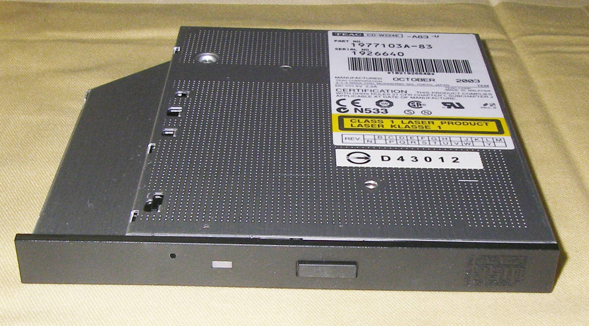 ★ROLAND/KORG/PC other CD-R/RW DRIVE Model:TEAC CD-W224E★OK!!★_画像5