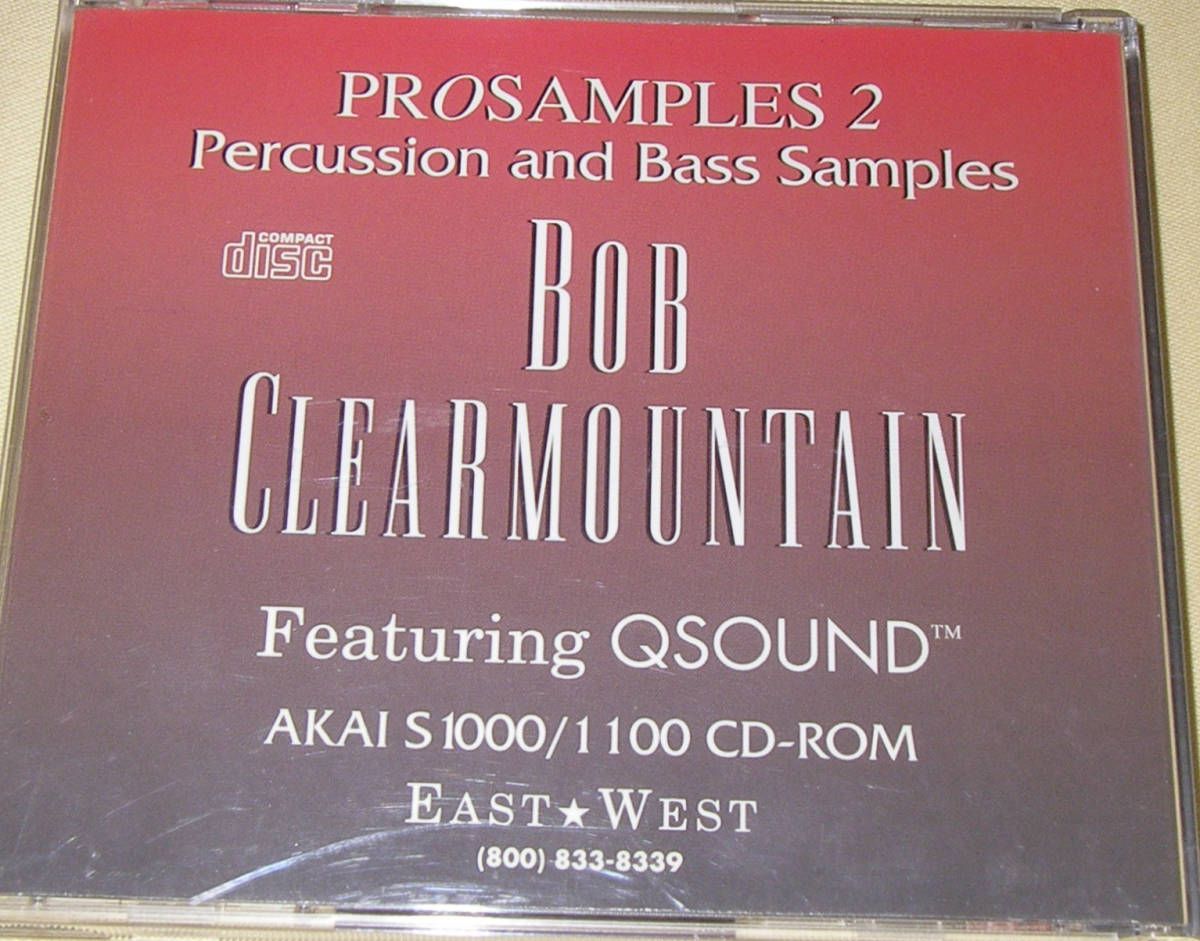 ★EAST WEST BOB CLEARMOUNTAIN PERCUSSION AND BASS SOUND LIBRARY (CD-ROM)★_画像5