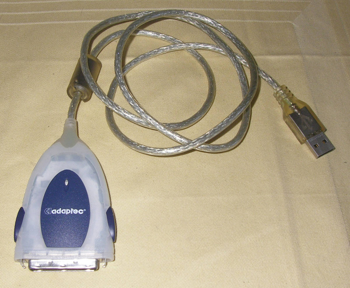 ★Adaptec USBX change SCSI-2 USB 変換コネクタ 変換ケーブル USB 2.0/1.1★_画像3