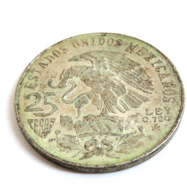 メキシコオリンピック 25ペソ MEXICO 25PESOS 1968年 銀貨 記念硬貨 約22.5g シルバーコイン④の画像5