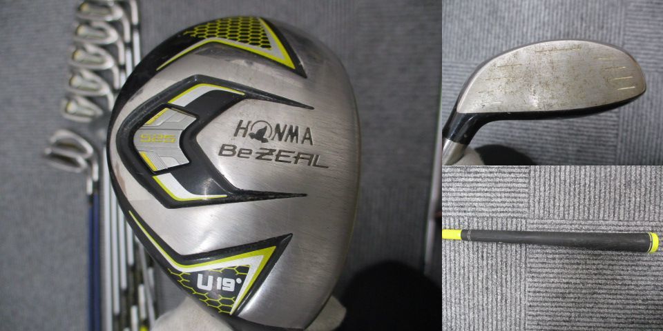 0642A　ゴルフセット HONMA BeZEAL ホンマ ビジール 525 アイアン等 4～9番/315/U19 8本 その他 アイアン ドライバー パター 4本 カバー付_画像5