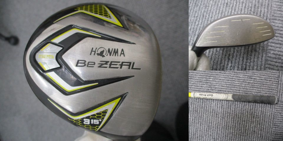 0642A　ゴルフセット HONMA BeZEAL ホンマ ビジール 525 アイアン等 4～9番/315/U19 8本 その他 アイアン ドライバー パター 4本 カバー付_画像4