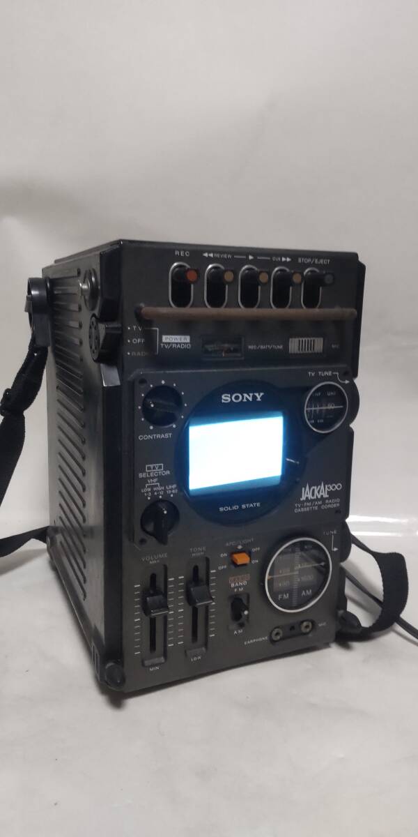 ジャンク品 SONY ソニー FX-300 ジャッカル AM/FM/TV-FM ラジオカセットコーダー ラジカセ _画像1